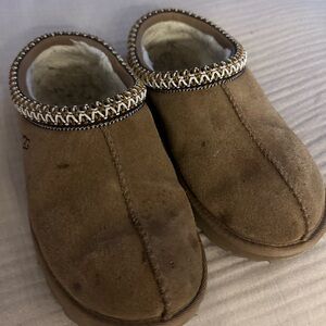 UGG Tan Kids Slip-On Slippers